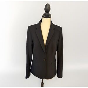Veronica Beard Dickey Blazer Wool Black Tailored Jacket Size 10 USA